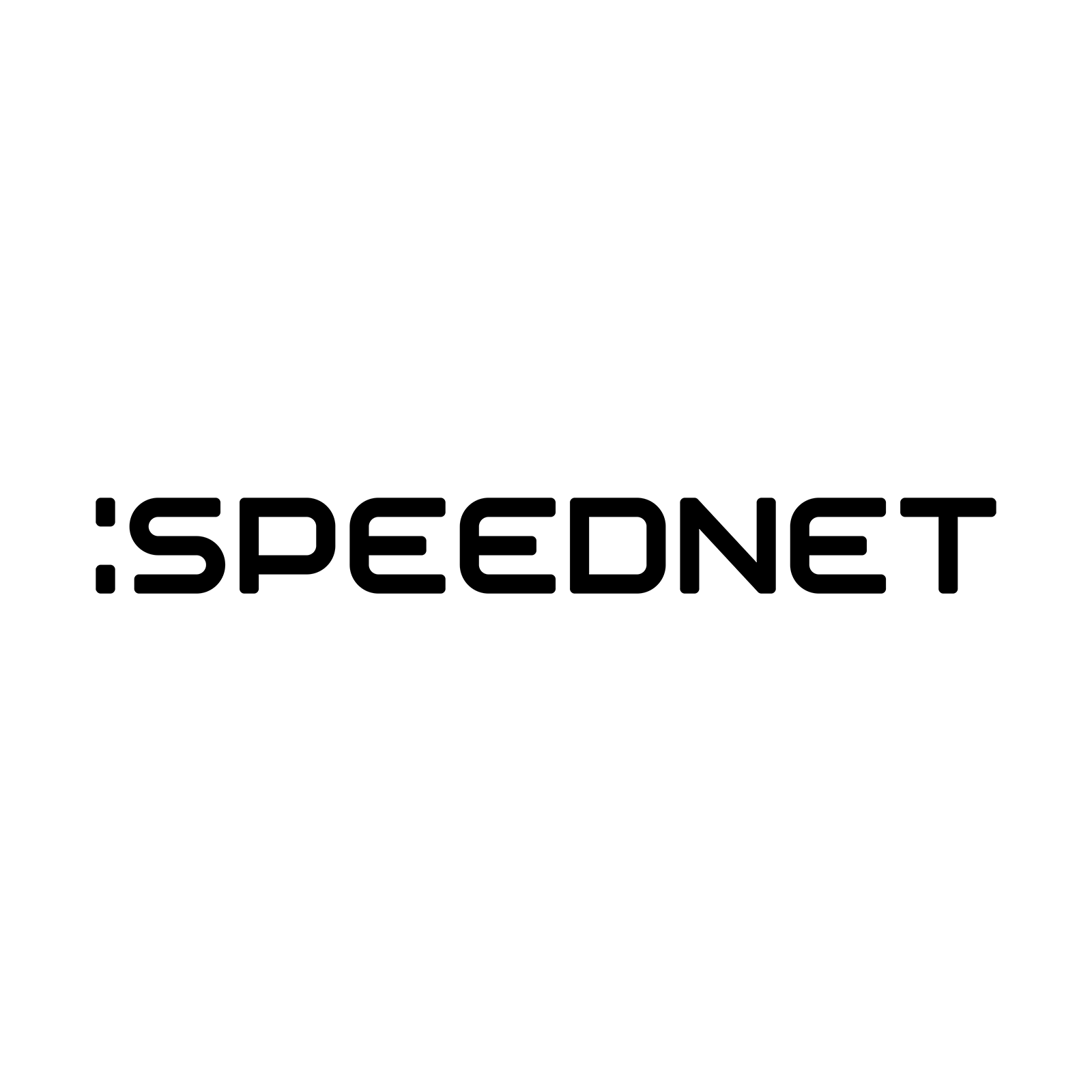 Logo Speednet, kwadrat, białe tło